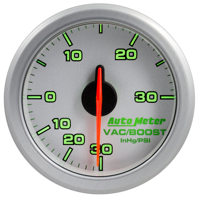 Autometer 2-1/16" Boost/Vac, 30 IN HG/30 Psi, Airdrive, Silver 9159-UL User 4