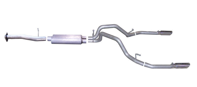 Gibson 07-09 Chevrolet Silverado 1500 LT 4.8L 2.5in Cat-Back Dual Split Exhaust - Stainless 65634 65634 Photo - Primary