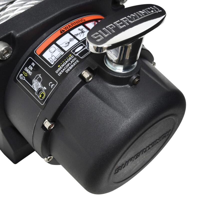 Superwinch 9500 LBS 12 VDC 11/32in x 95ft Steel Rope Tiger Shark 9500 Winch 1595200 1595200 Photo - Close Up
