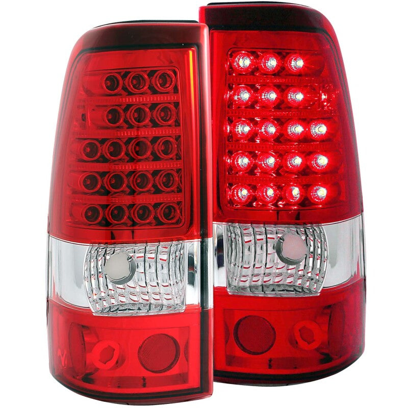 Anzo 2003-2006 Chevrolet Silverado 1500 LED Taillights Red/Clear 311007 Photo - Primary