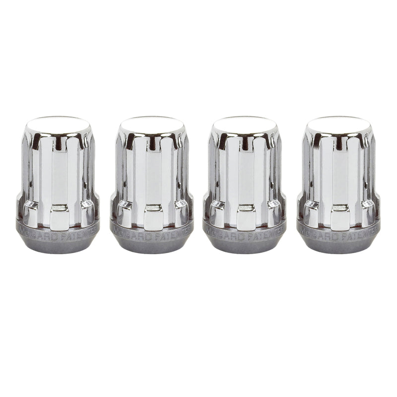 McGard SplineDrive Lug Nut (Cone Seat) M12X1.5 / 1.24in. Length (4-Pack) - Chrome (Req. Tool) 65357 65357 Photo - Primary
