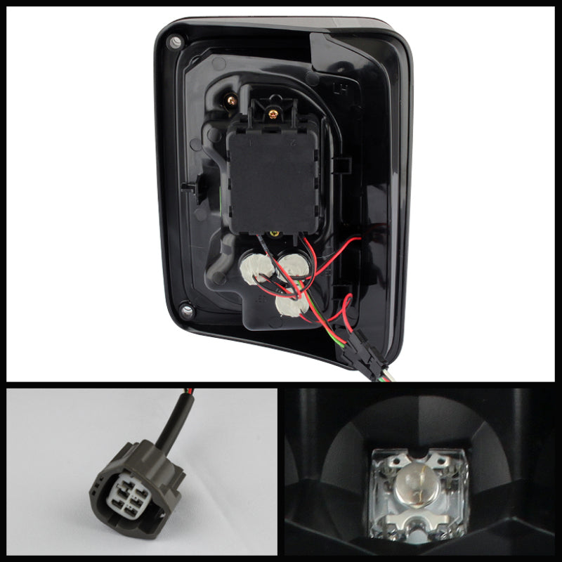 Spyder Jeep Wrangler 07-15 LED Tail Lights Black ALT-YD-JWA07-LED-BK 5070395 5070395 User 1