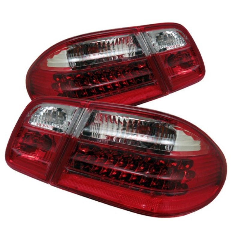 SPYDER Xtune Mercedes Benz W210 E-Class 96-02 LED Tail Lights Red Clear ALT-CL-MBW210-LED-RC 5020642 5020642 Photo - Primary