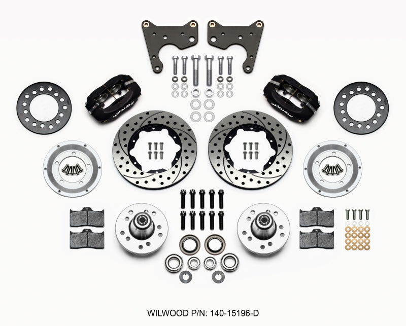 Wilwood Forged Dynalite Front Kit 11.00in Drilled 65-72 CDP C Body -Drum 140-15196-D 140-15196-D Photo - Primary