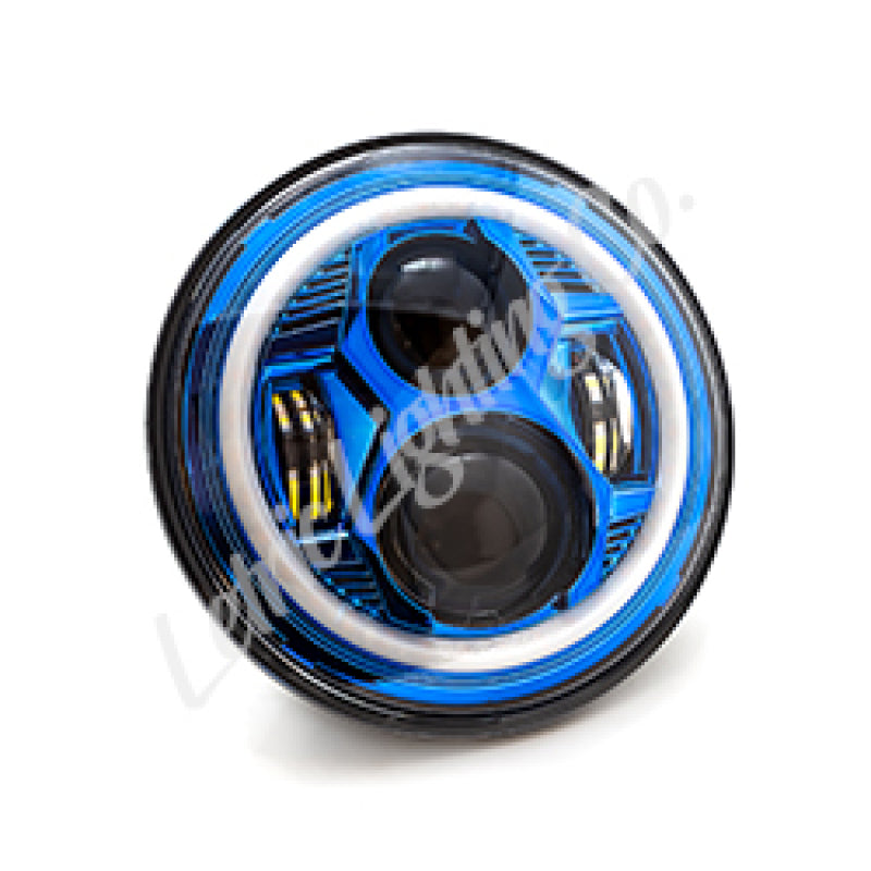 Letric Lighting 7? Blue Color Collection LED Headlamp with Full Halo LLC-ICC-7B LLC-ICC-7B Photo - Primary