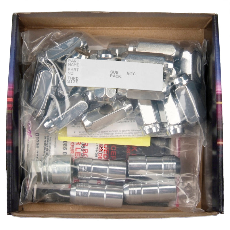 McGard 8 Lug Hex Install Kit w/Locks (Cone Seat Nut) M14X2.0 / 13/16 Hex / 2.25in. Length - Chrome 84805 84805 Photo - in package