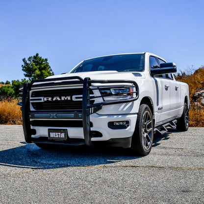 Westin 19-21 Ram 1500 Sportsman X Grille Guard - Textured Black (Excluding Classic & Rebel) 40-33975 40-33975 Photo - Mounted