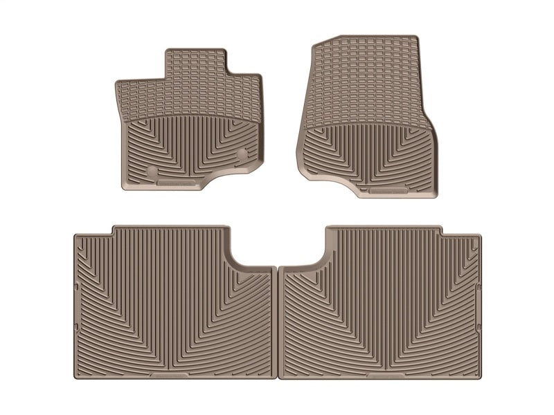 WeatherTech WT Rubber Mats - Front - Tan Floor Mats Floor Mats - Rubber main image