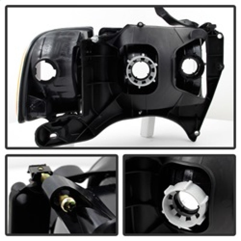 SPYDER Xtune Dodge Ram Sport Model Only 1999-2002 OEM Headlights Smoked HD-JH-DR99-SP-SM 9032172 9032172 Photo - Unmounted
