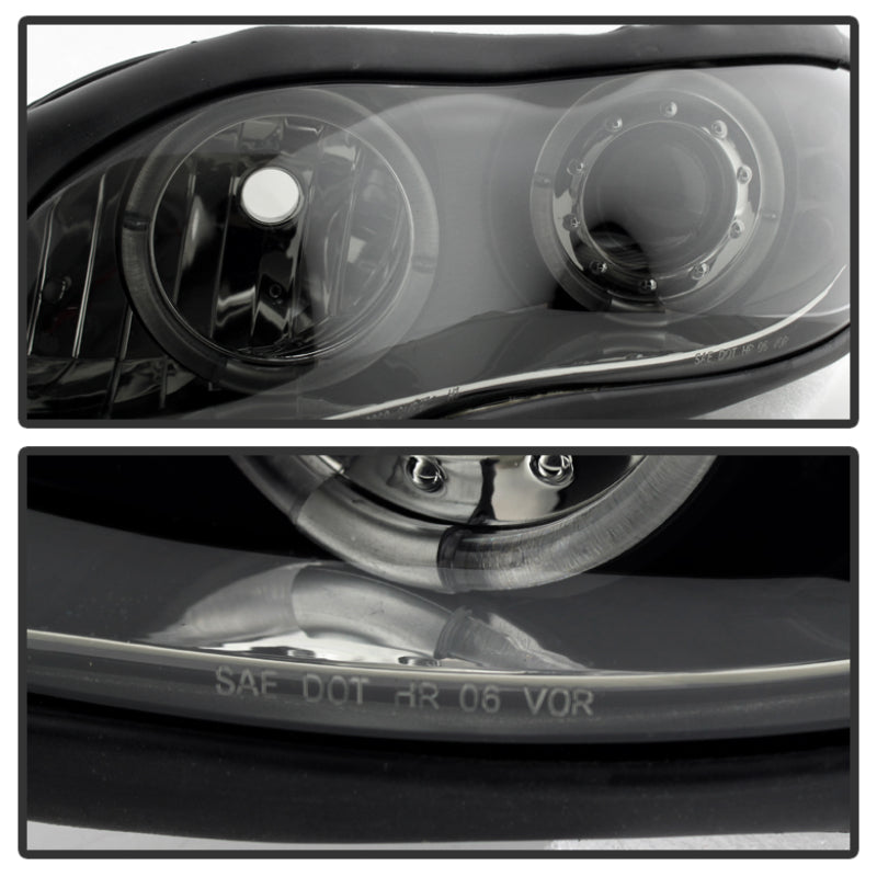 Spyder Chevy Camaro 98-02 Projector Headlights LED Halo LED Blk Smke - Low H1 PRO-YD-CCAM98-HL-BSM 5078261 5078261 User 1