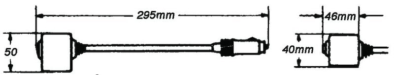 Hella Reading Lamp Black Mg12 2Ab 004532171 004532171 Technical Drawing