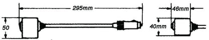 Hella Reading Lamp Black Mg12 2Ab 004532171 004532171 Technical Drawing