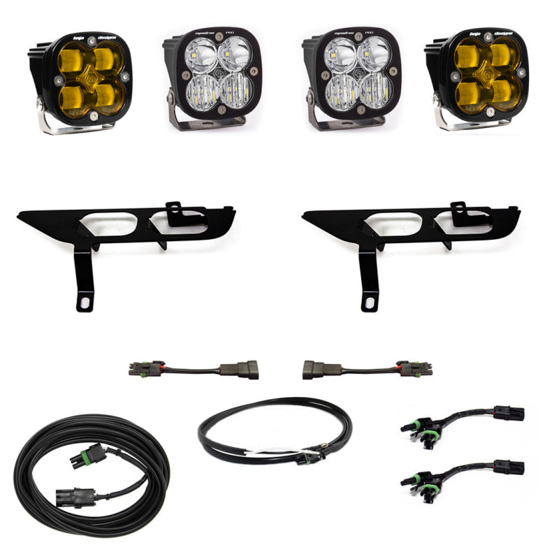 Baja Designs 2021+ Ford F150 Fog Pocket Kit SAE Amber Squadron Pro DC 447700UP 447700UP User 1