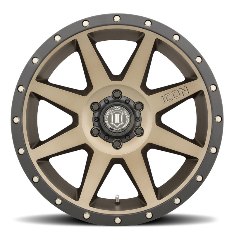 ICON Rebound 20x9 6x5.5 0mm Offset 5in BS Bronze Wheel 1820908350BR 1820908350BR Photo - Close Up
