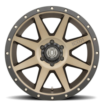 ICON Rebound 20x9 6x5.5 0mm Offset 5in BS Bronze Wheel 1820908350BR 1820908350BR Photo - Close Up