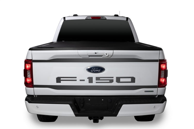 Putco 2021 Ford F-150 Stainless Steel Black Platinum Upper/Lower Tailgate Accent (2pcs) 403469BP 403469BP Photo - Primary