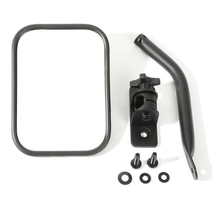 Rugged Ridge Quick Release Mirror,Rectangular,Textured Black;97-18 Jeep Wrangler 11025.18 Photo - Primary