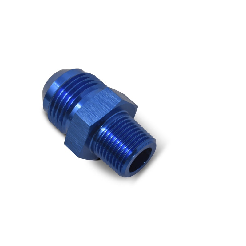 Russell -6 AN Straight Flare To Pipe Adapter (Blue Finish) 660450 Photo - out of package
