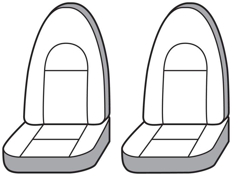 Covercraft 1993-94 Chevrolet Polycotton SeatSaver Custom Front Row Seat Covers - Grey SS1226PCGY SS1226PCGY Photo - out of package