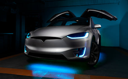 ORACLE Lighting 16-21 Tesla Model X Dynamic ColorSHIFT Headlight & Fog Light DRL Upgrade Kit 1467-332 1467-332 Photo - Mounted