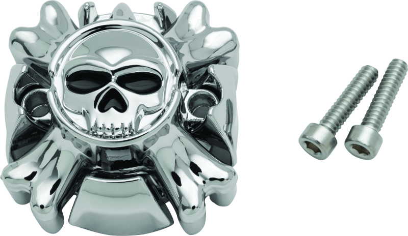 Kuryakyn Replacement Zombie Grip Emblems Without Throttle Boss Chrome 6281 6281 Photo - Primary