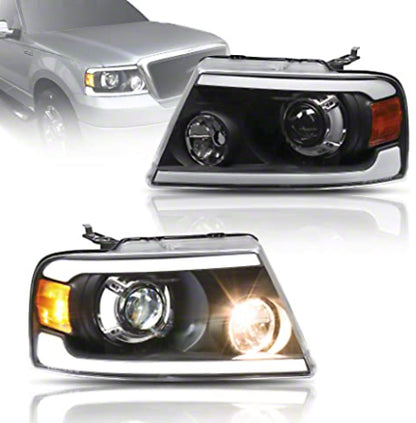 Raxiom 04-08 Ford F-150 Axial Series LED Projector Headlights- Blk Housing (Clear Lens) T566365 T566365 Photo - Primary