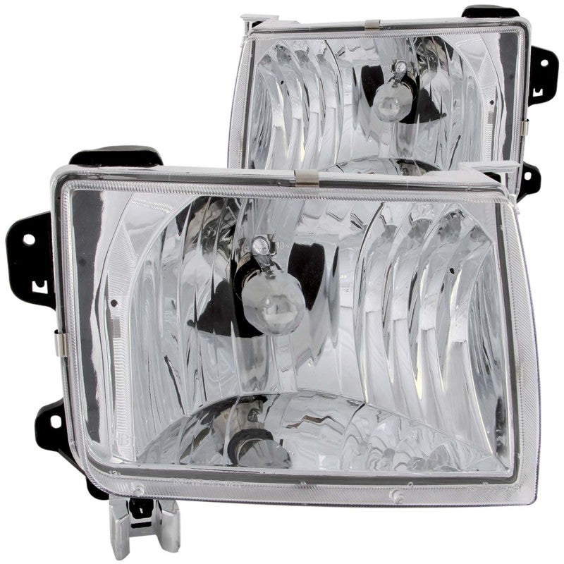 Anzo 1998-2000 Nissan Frontier Crystal Headlights Chrome 111049 Photo - Primary