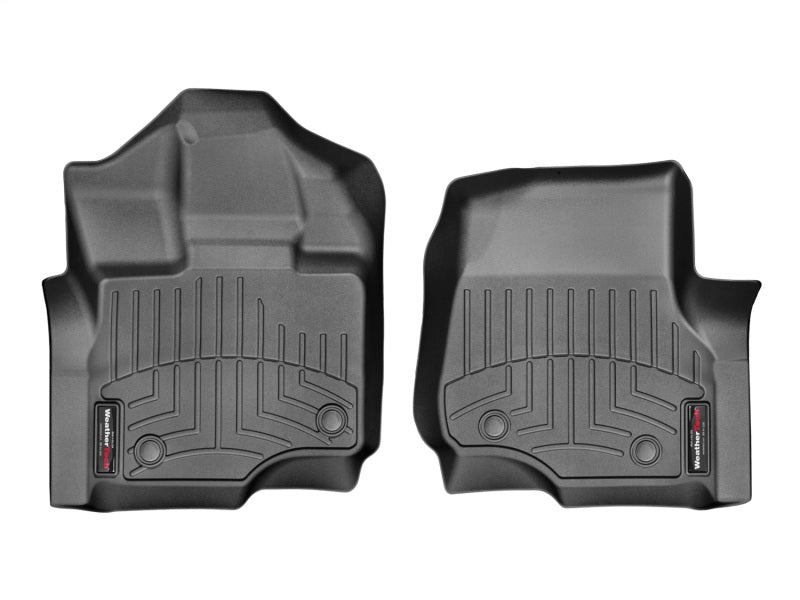 WeatherTech 2015+ Ford F-150 SuperCrew/SuperCab Front FloorLiner - Black 446971V Photo - Primary