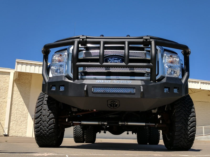 Road Armor 11-16 Ford F-250 Stealth Front Bumper w/Intimidator Guard - Tex Blk 6114R3B-NW 6114R3B-NW Photo - Primary