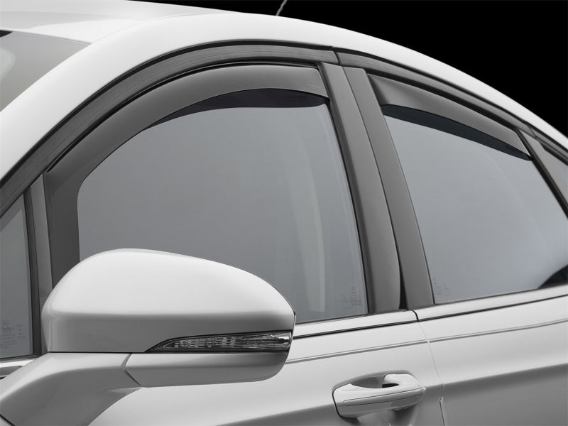 WeatherTech 13+ Ford Fusion Front and Rear Side Window Deflectors - Dark Smoke 82732 Photo - Mounted