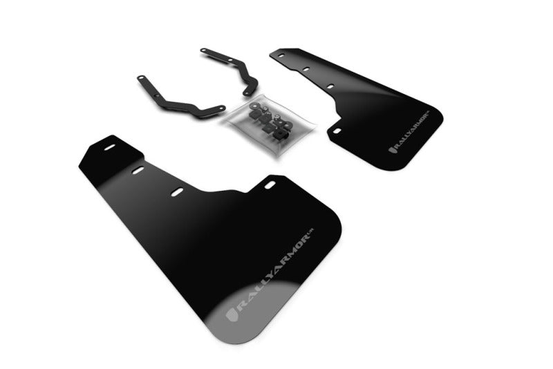 Rally Armor 18-19 Subaru Crosstrek Black UR Mud Flap w/ Grey Logo (Front Only) MF46-FTLT-BLK/GRY MF46-FTLT-BLK/GRY Photo - Primary