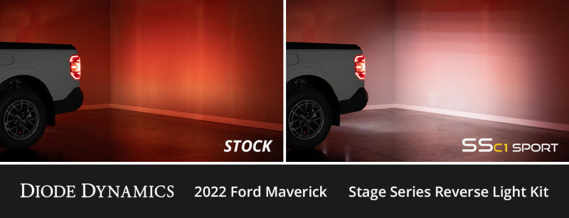 Diode Dynamics 2022+ Ford Maverick C1 Sport Stage Series Reverse Light Kit DD7754 DD7754 User 5