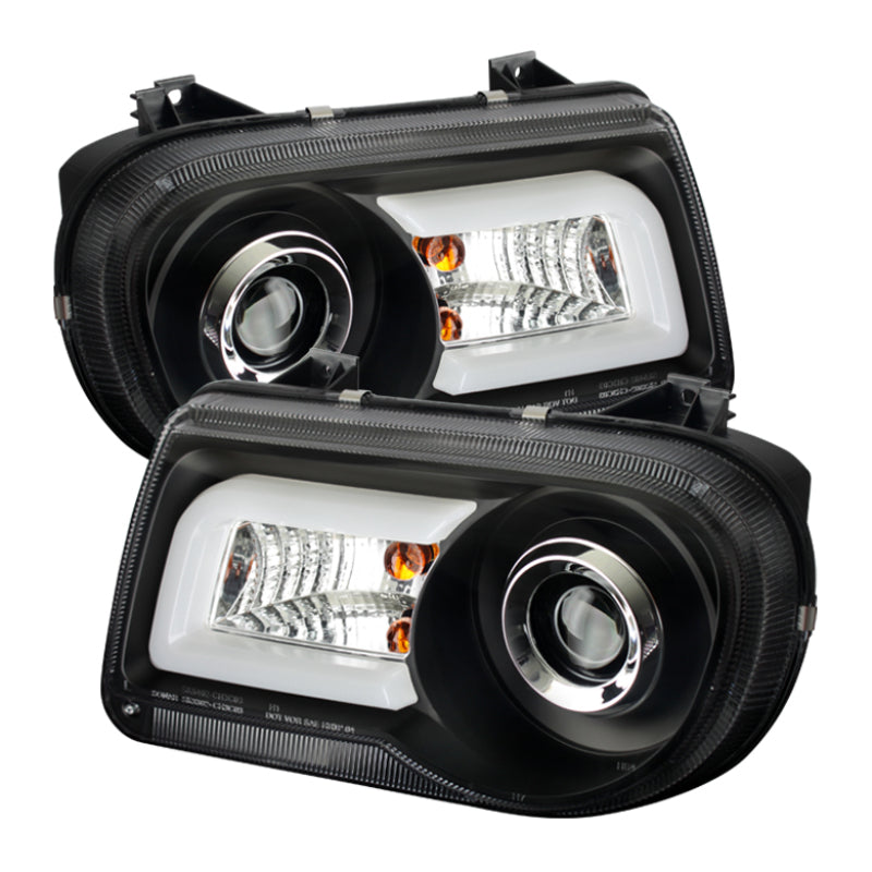 Spyder Chrysler 300C 05-10 Projector Headlights LED DRL Black High/Low H7 PRO-YD-C300C-DRL-BK 5075659 5075659 Photo - Primary