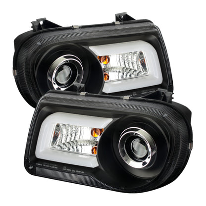 Spyder Chrysler 300C 05-10 Projector Headlights LED DRL Black High/Low H7 PRO-YD-C300C-DRL-BK 5075659 5075659 Photo - Primary