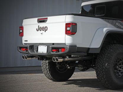 aFe Vulcan Series 3in 304SS Cat-Back 21 Jeep Gladiator V6-3.0L (td) - Dual Polished Tip 49-38095-P 49-38095-P Photo - Mounted