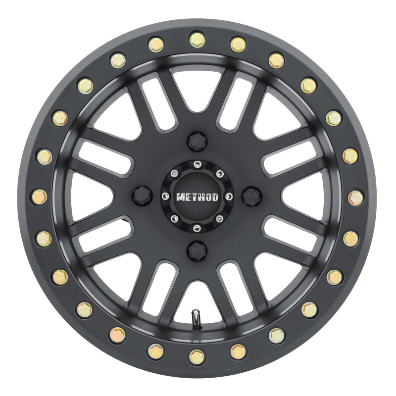 Method Race Wheels MR406 UTV Beadlock Wheel Matte Black 15x8 -2 4x156 MR40658046544B Photo - Close Up
