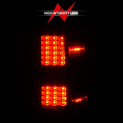 ANZO 15-19 Chevy Silverado 2500HD/3500HD (Factory Halogen Only) LED Tail Lights Black w/Clear Lens 311423 311423 Photo - Unmounted