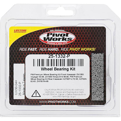 Pivot Works Kawasaki Wheel Bearing Kit Premium Bearings 25-1332-P 25-1332-P Photo - Primary