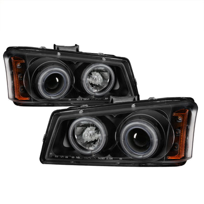 Spyder Chevy Silverado 1500 03-06 Projector HeadlightsCCFLHalo LED Blk High H1 PRO-YD-CS03-CCFL-BK 5030023 5030023 Photo - Primary