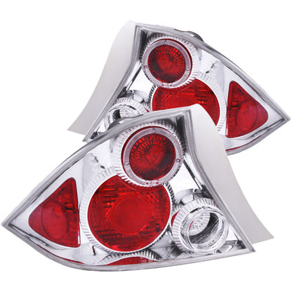 Anzo 2001-2003 Honda Civic Taillights Chrome w/ Halo 221045 Photo - Primary