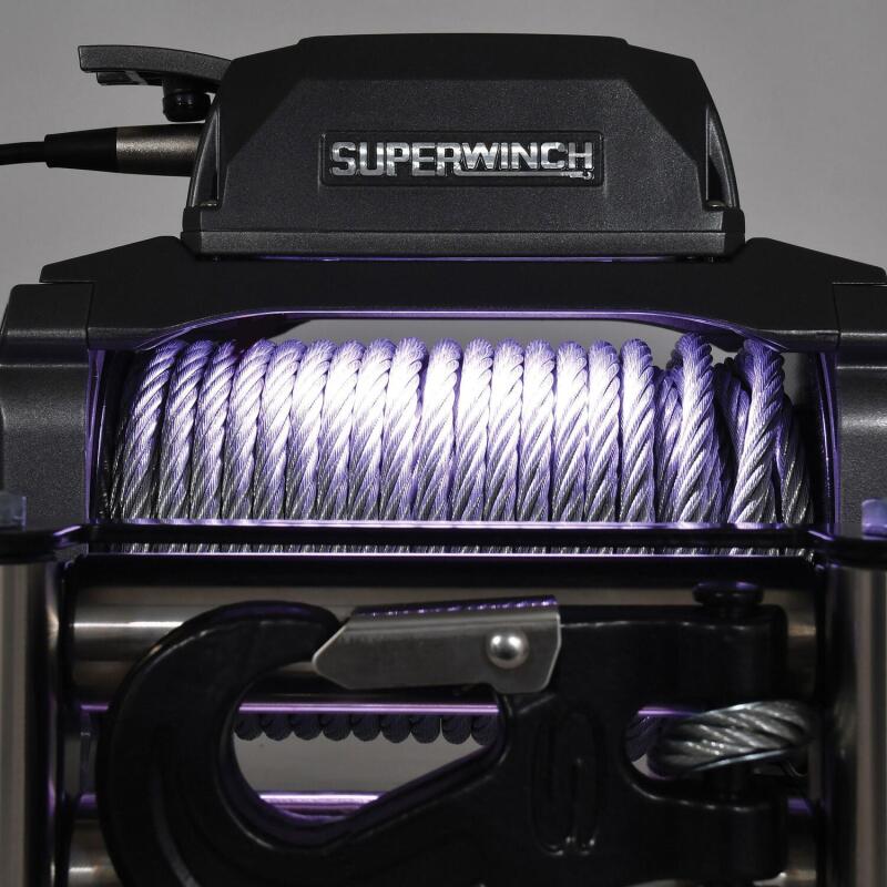 Superwinch 12000 LBS 12 VDC 3/8in x 85ft Wire Rope SX 12000 Winch - Graphite 1712200 1712200 Photo - Close Up