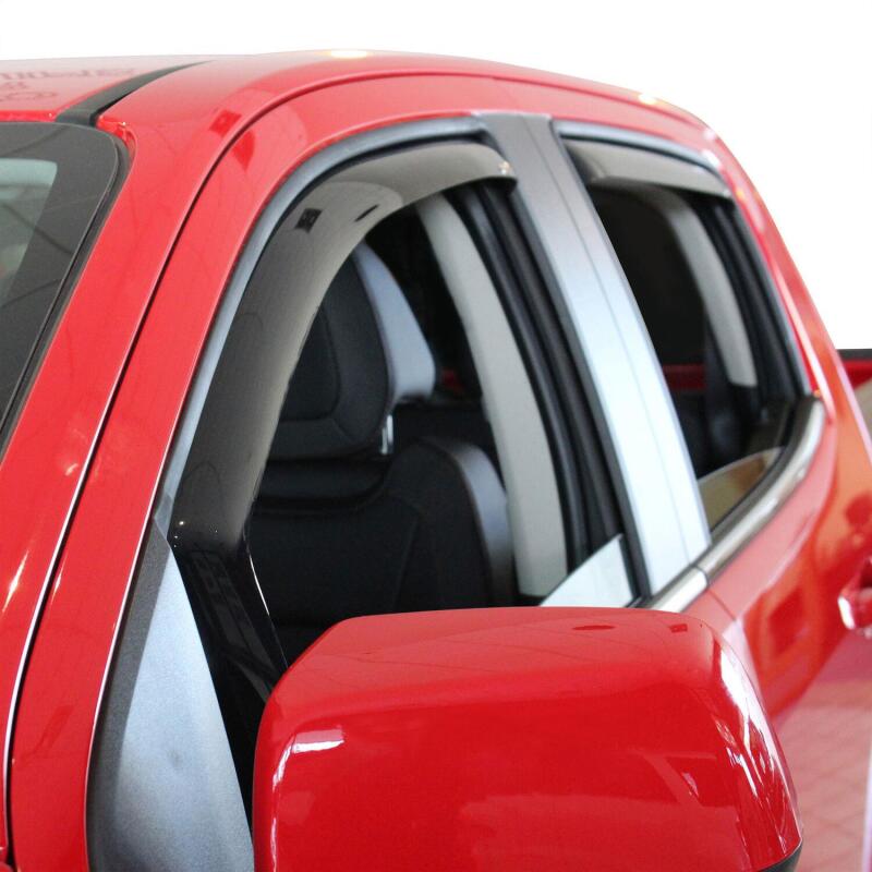 Westin 2015-2018 Chevrolet/GMC Colorado/Canyon Crew Cab Wade In-Channel Wind Deflector 4pc - Smoke 72-39423 72-39423 Photo - Mounted