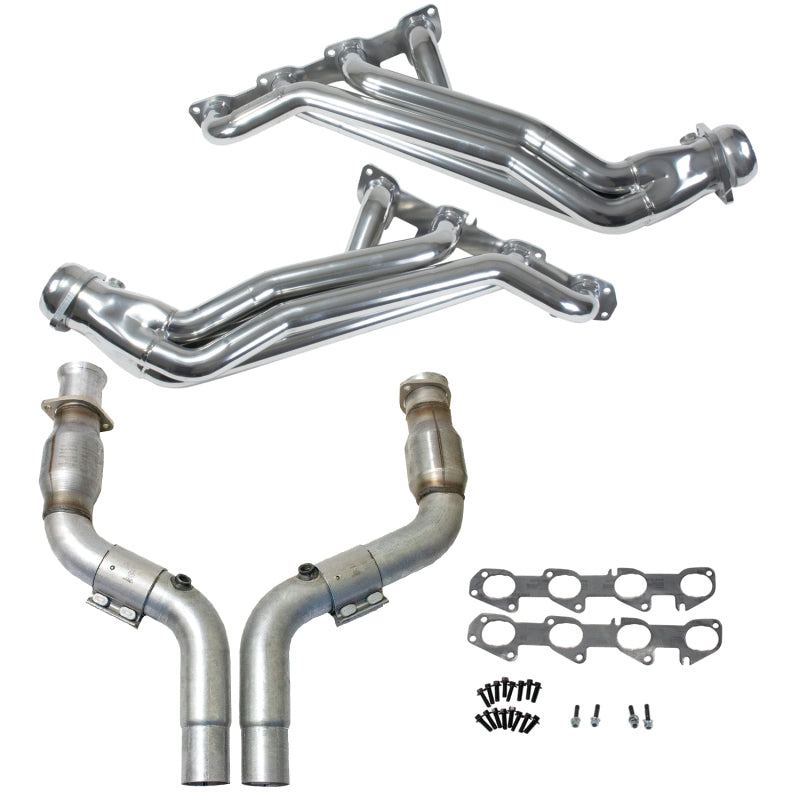 BBK 05-24 Dodge 6.1L/6.2L/6.4L Hemi 1-7/8in Headers w/High Flow Catted Mid Pipe (Silver Ceramic) 16484 16484 Photo - Primary