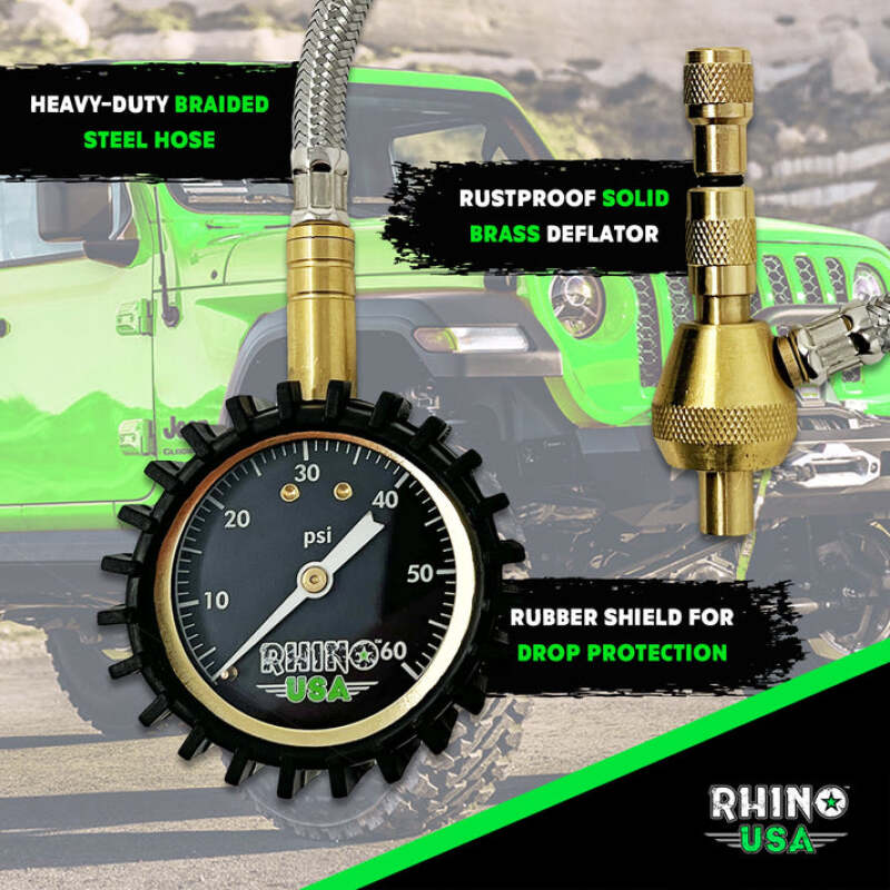 Rhino USA 60Psi Tire Deflator Gauge DEFLATOR-GAUGE DEFLATOR-GAUGE User 1