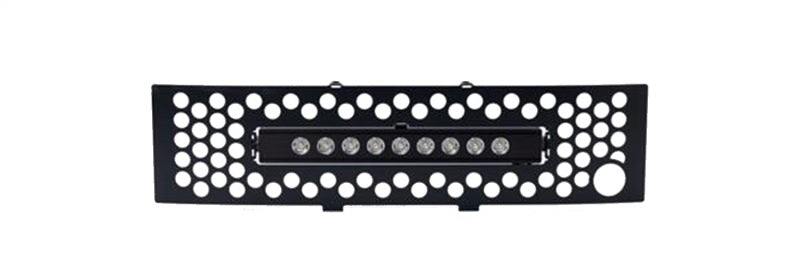 Putco 11-14 Ford F-150 EcoBoost SS Black Punch Bumper Grille Insert w/ 10in Luminix Light Bar 88182FPL 88182FPL Photo - Primary