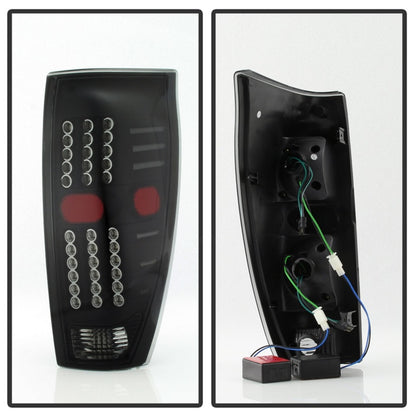 SPYDER xTune 02-06 Chevrolet Avalanche LED Tail Lights - Black Smoke (ALT-JH-CAV02-LED-BSM) 9036842 9036842 Photo - Unmounted