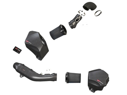 aFe Cold Air Intake System w/ PRO DRY S Black Series Momentum Carbon Fiber 51-76305-CF Photo - Unmounted