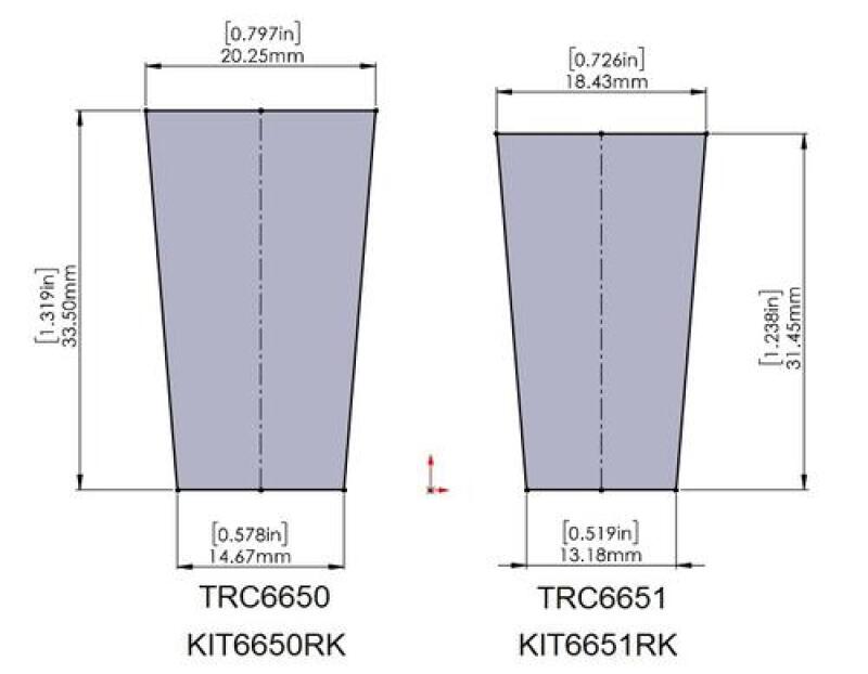 Superpro Upper Control Arm Replacement Bushing Kit (1 Arm) (For TRC6651) KIT6651RK KIT6651RK Photo - out of package