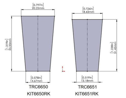 Superpro Upper Control Arm Replacement Bushing Kit (1 Arm) (For TRC6651) KIT6651RK KIT6651RK Photo - out of package