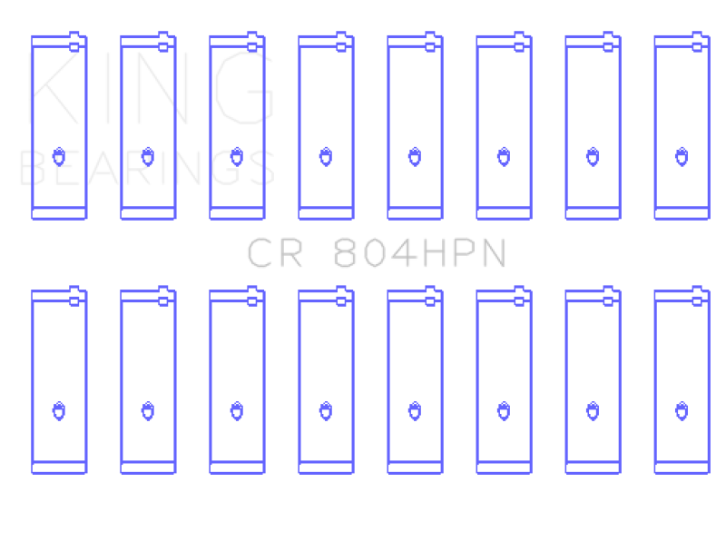 King Engine Bearings King Ford 260CI / 289CI / 302 5.0L Windsor Connecting Rod Bearing Set (Size STDX) CR804HPNSTDX CR804HPNSTDX Photo - Primary